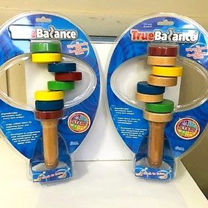 Set of 2 TrueBalance Wooden Handheld Balancers - BRAND NEW & STILL IN PACKAGING!